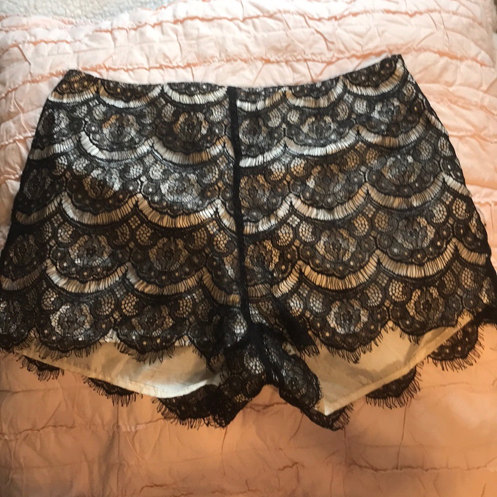 Lace formal shorts